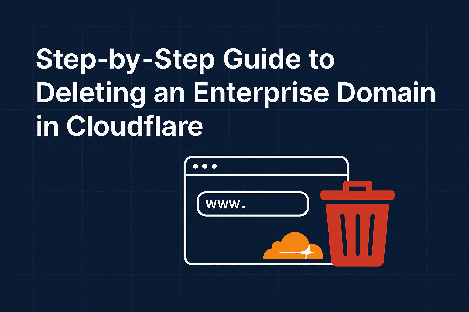 How to Remove an Enterprise Domain from Cloudflare: A Step-by-Step Guide